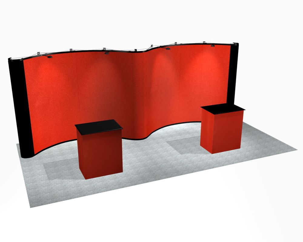 20' Pop Up Trade Show Display Exhibits