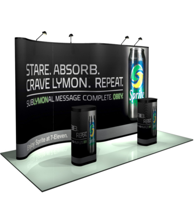 PRC16 Serpentine 20' Booth Pop Up Trade Show Display