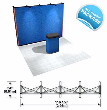 PRS1-F Fabric Pop Up Trade Show Display, Booth or Exhibit